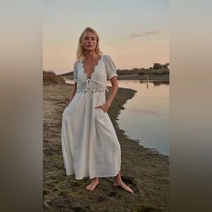 Free People All You Need Is Lace Midi Dress